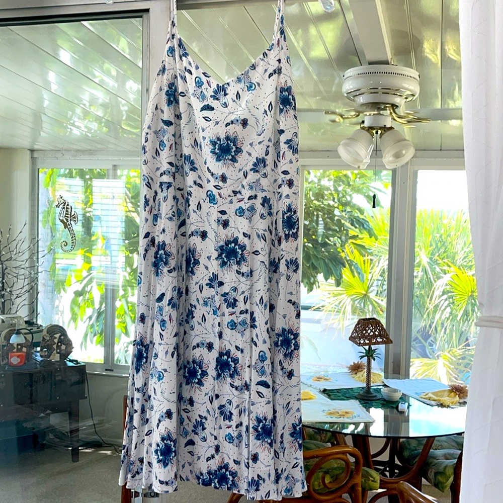 Nice casual floral spaghetti strap sundress